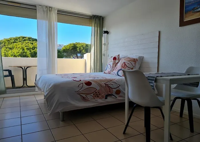 Studio climatisé 1 à 4 personnes vue mer